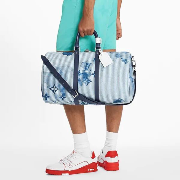 新作☆モノグラム キーポルバンドリエール50 ストライプバック M57946